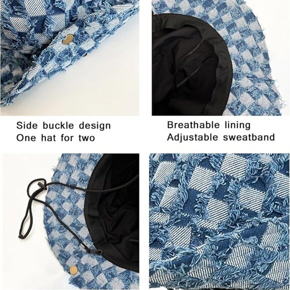 Denim Cowboy Cotton Hat main image 4